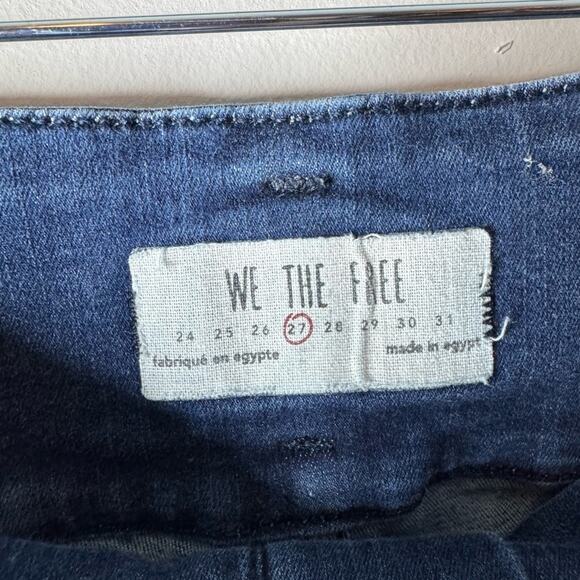 Free People We the Free Wide Waist High rise skinny stretch 27 - Picture 3 of 4